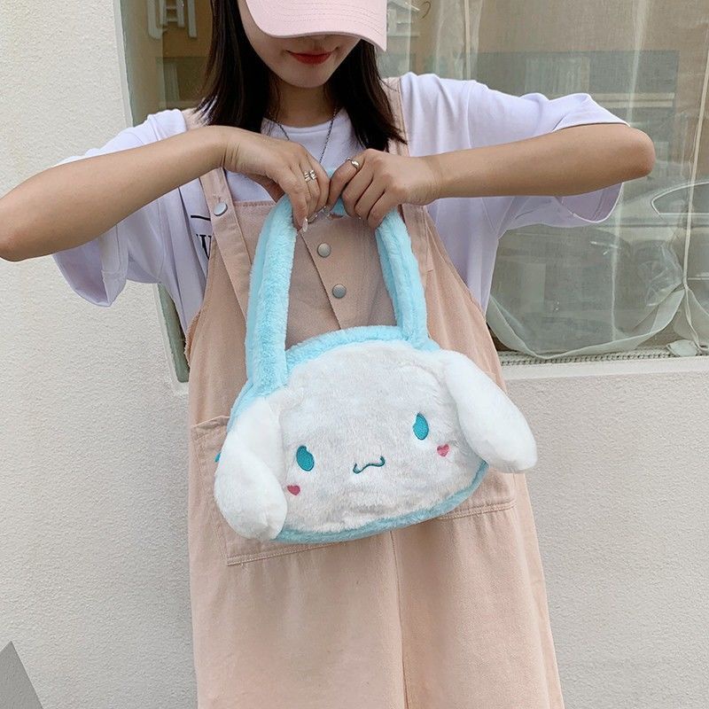 Túi Đeo Vai Hình Kuromi My Melody Cinnamoroll Sanrio Nhồi Bông Đáng Yêu Làm Quà Giáng Sinh