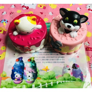 Squishy Bánh Kem Chó, Mèo (kèm bao bì)