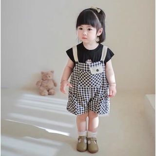 Yếm kẻ caro cho bé trai gái