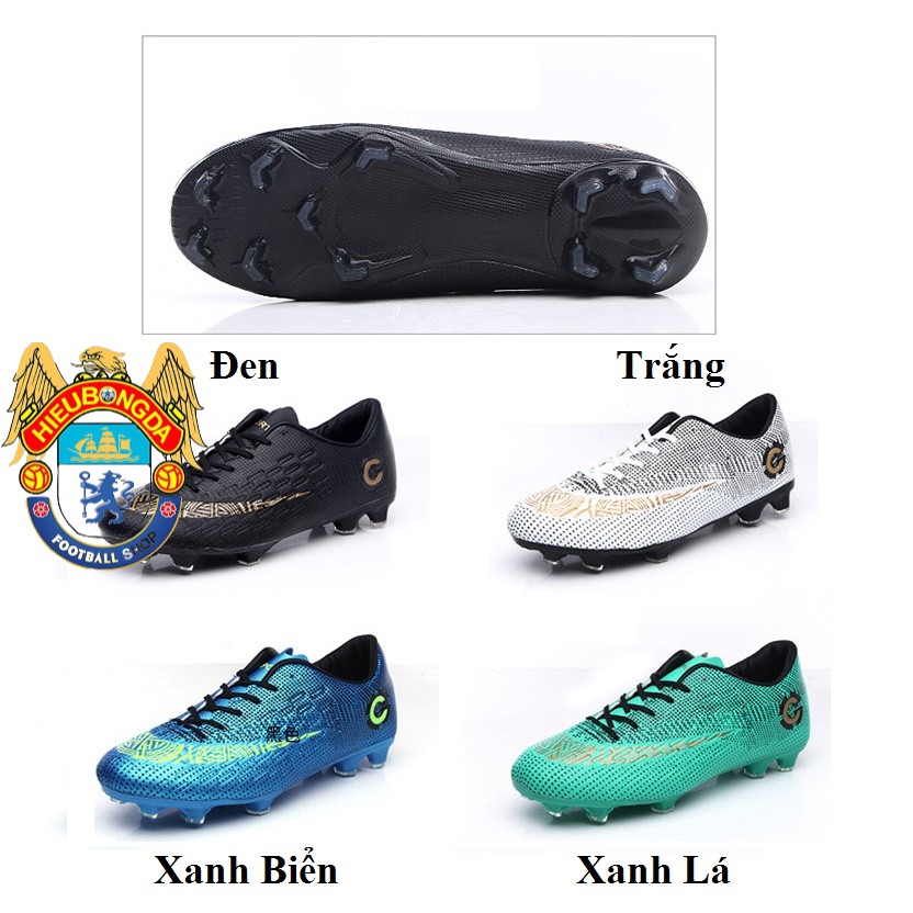 Giày bóng đá đinh cao khâu đế siêu sang hàng hiếm độc lạ tặng đôi tất đá bóng chống trượt