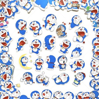 bộ 10 - 50 sticker doraemon decal chống nước ( random hình)