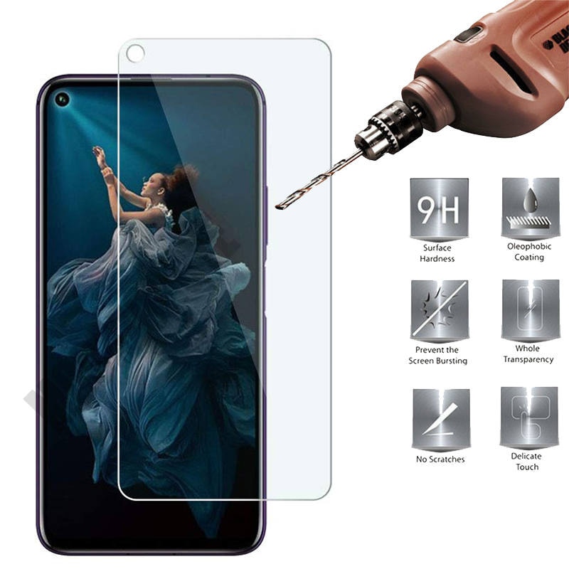 Ốp Lưng 3 Trong 1 + Kính Cường Lực Bảo Vệ Màn Hình Cho Huawei Nova 5t Honor 20 20s 20 Pro