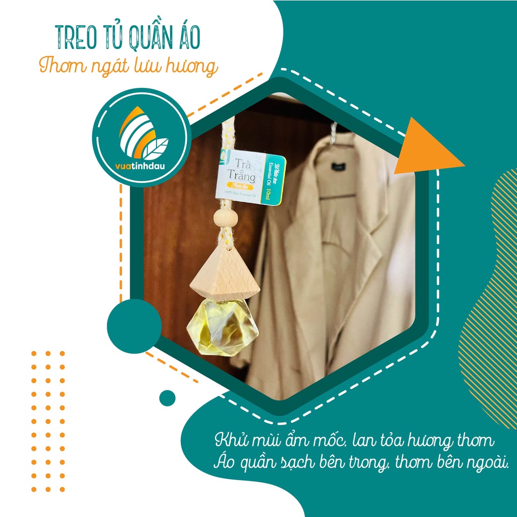 Tinh Dầu Treo Xe Ô Tô Khử Mùi Xe Hơi 8ml VUATINHDAU Tinh Dầu Thơm Treo Xe Treo Thơm Phòng Thơm Tủ Quần Áo