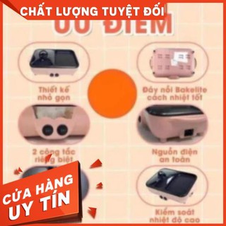Nồi lẩu mini nồi lẩu nướng bếp lẩu nướng nồi lẩu 2 ngăn đa năng chính hãng bảo hành 12 tháng