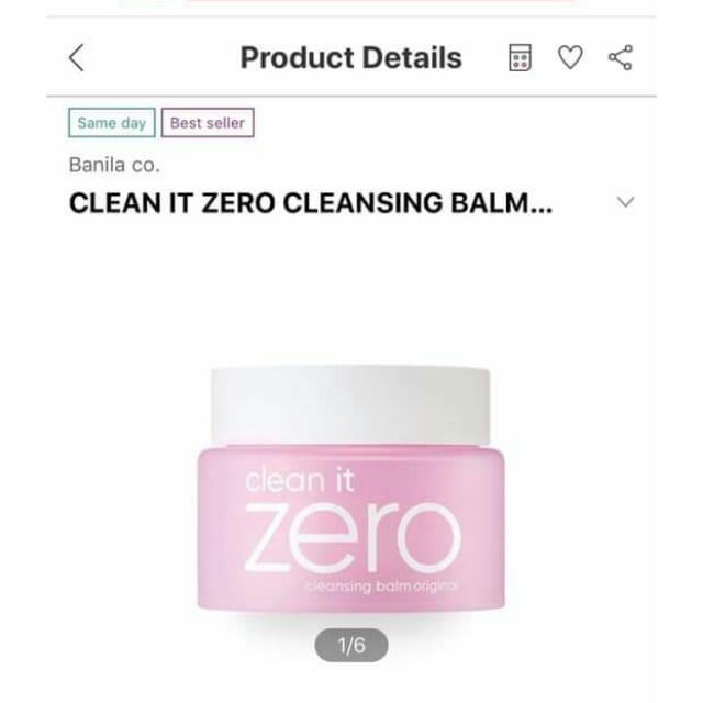 Sáp tẩy trang clean it zero săn sale
