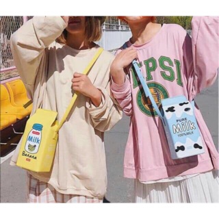 Full 5 mẫu - túi hộp sữa MILK siêu độc lạ nổi bần bật luôn