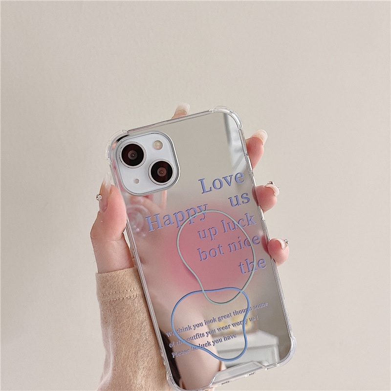 Ốp lưng iphone Ốp Điện Thoại Mặt Gương Trang Điểm Chống Sốc Cho Apple iPhone6/7/8Plus 14proMax XR 11/12 Pro 13Pro Max Dinuo case