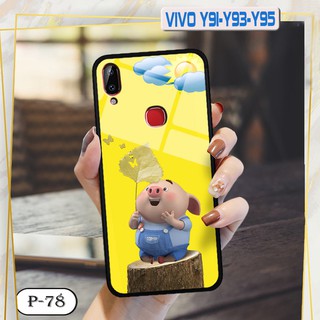 Ốp lưng kính 3D Vivo Y91/ Y93- hình cute