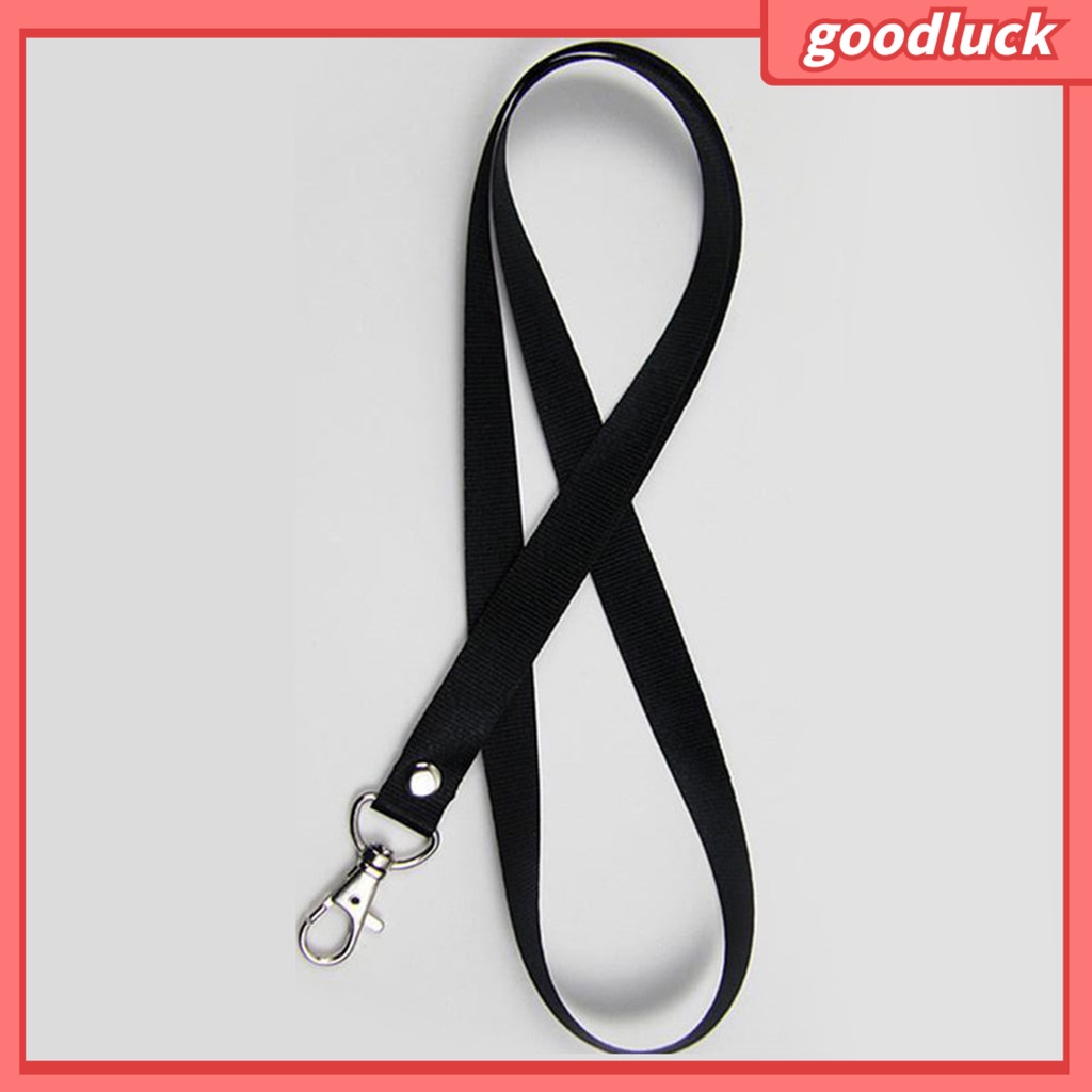Dây Đeo Thẻ ID Bằng Nylon Màu Trơn Chống Rách Tiện Dụng Cho Người Lớn