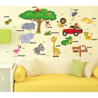 Decal vườn thú DC004 (CHẤT LƯỢNG LOẠI 1)
