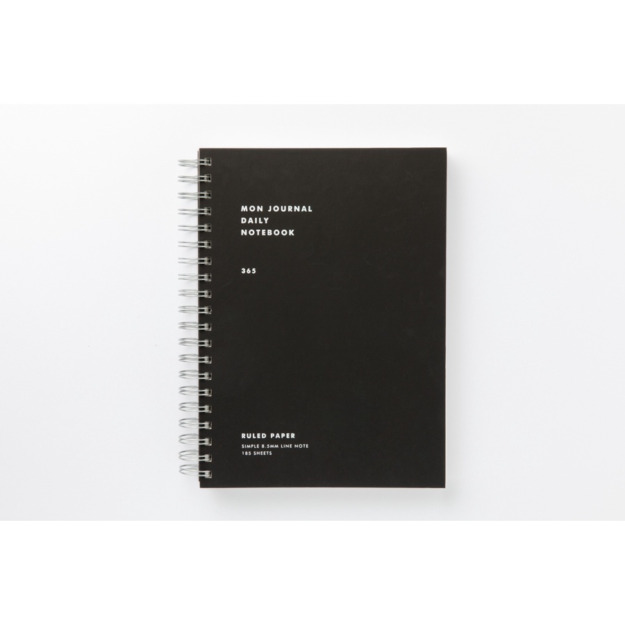 Sổ Tay ARTBOX Hàn Quốc Bìa Màu Đen Đóng Gáy Lò Xo Có Dòng Kẻ