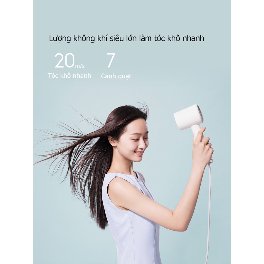 Máy sấy tóc Xiaomi Mijia H300 2 chiều nóng lạnh công nghệ ion âm bảo vệ tóc, khô nhanh - Bảo Hành 12 Tháng