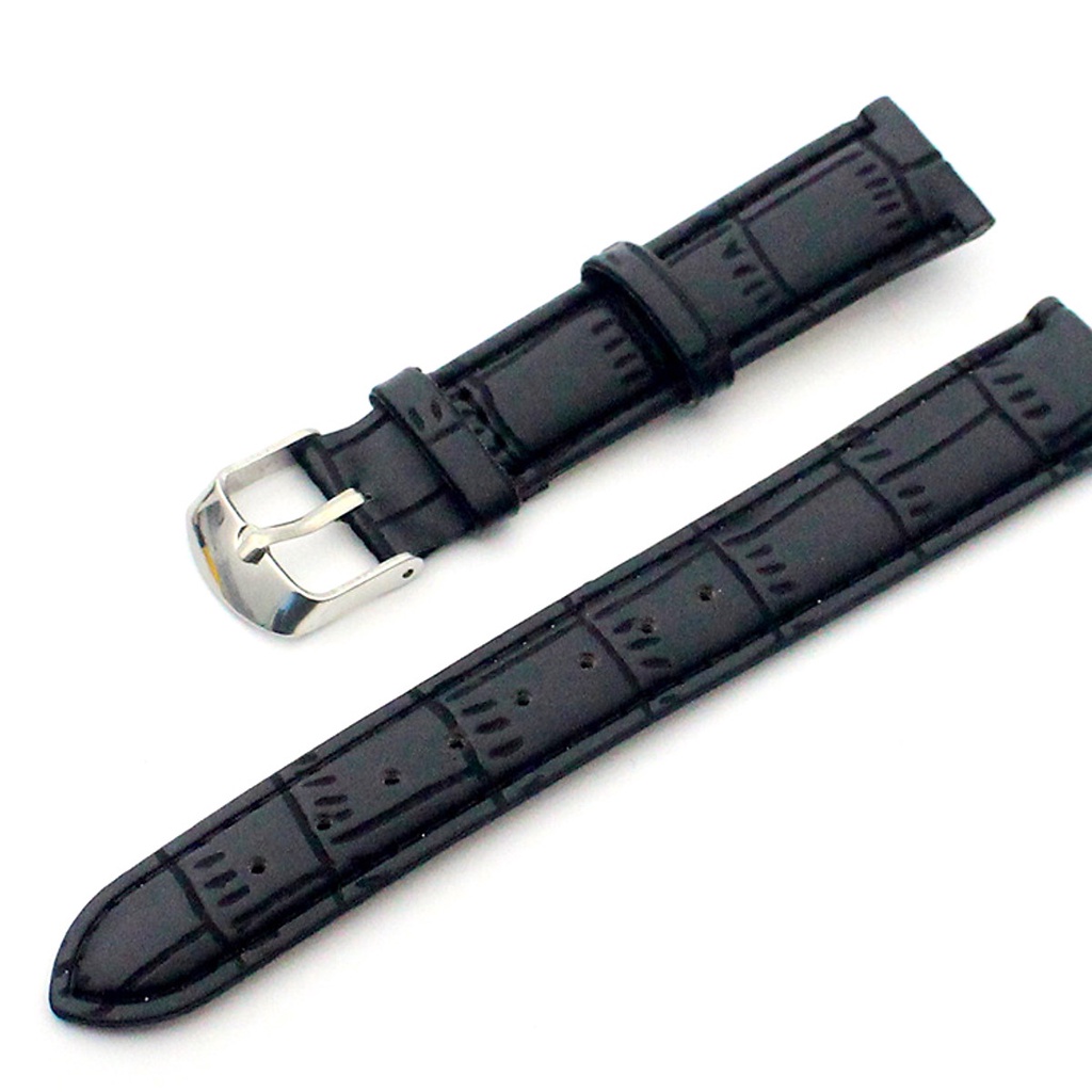 Dây đồng hồ da vân cá sấu chống nước cao cấp LP-009 cho Omega, Longines 10mm, 12mm, 14mm, 18mm, 20mm, 22mm
