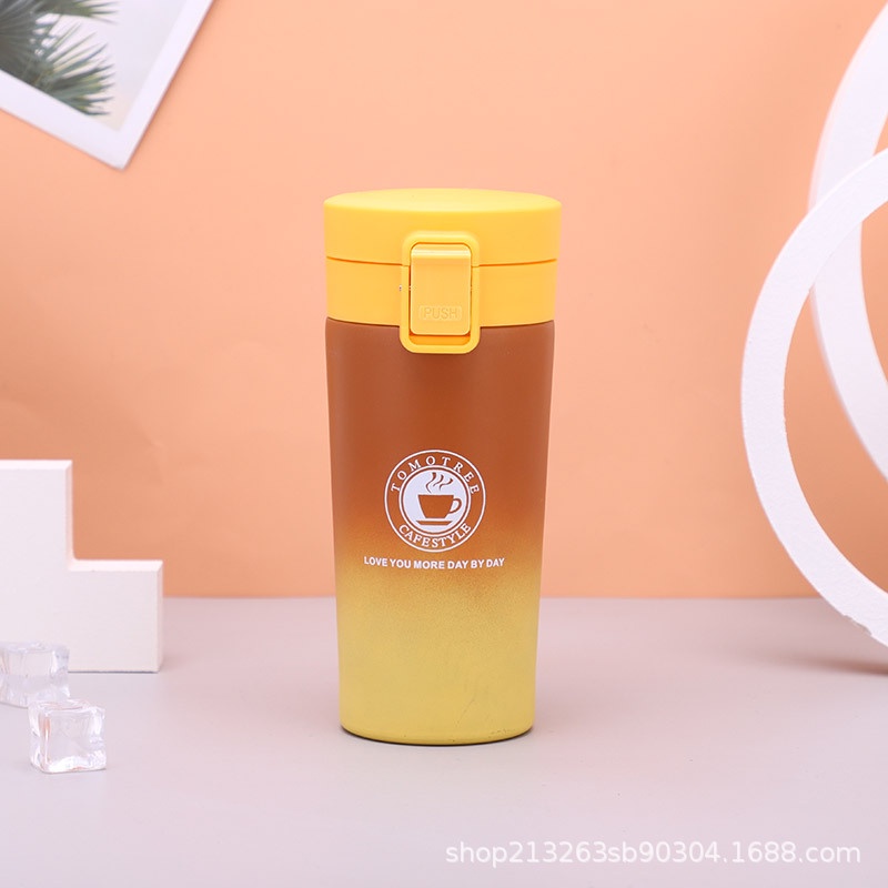 Bình Nước Giữ Nhiệt Bằng Thép Không Gỉ 304 Màu Gradient Thời Trang