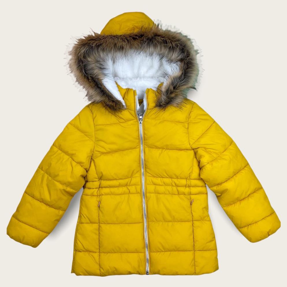 Áo phao litibaby bé gái mũ lông PZ02 size 5/6-13/14 Chính hãng, đổi trả 10 ngày không ưng
