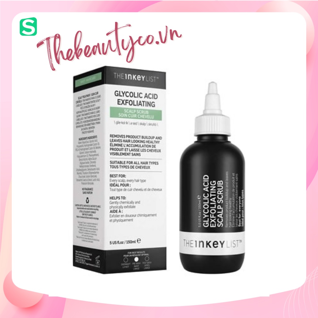 (Bill US) The INKEY List Glycolic Acid Exfoliating Scalp Scrub Tẩy tế bào chết da đầu