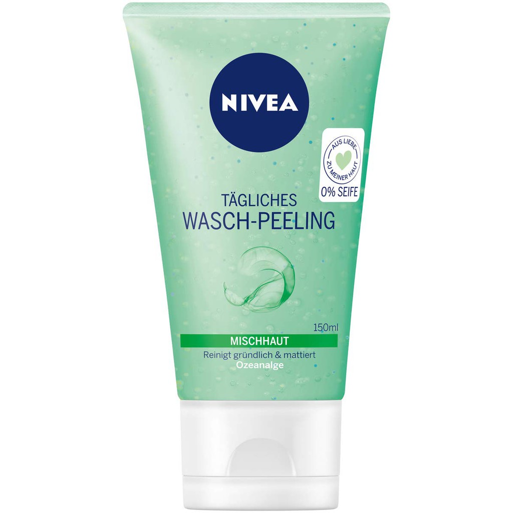 Nivea Sữa rửa mặt Tẩy da chết hàng ngày 150ML – Nội địa Đức