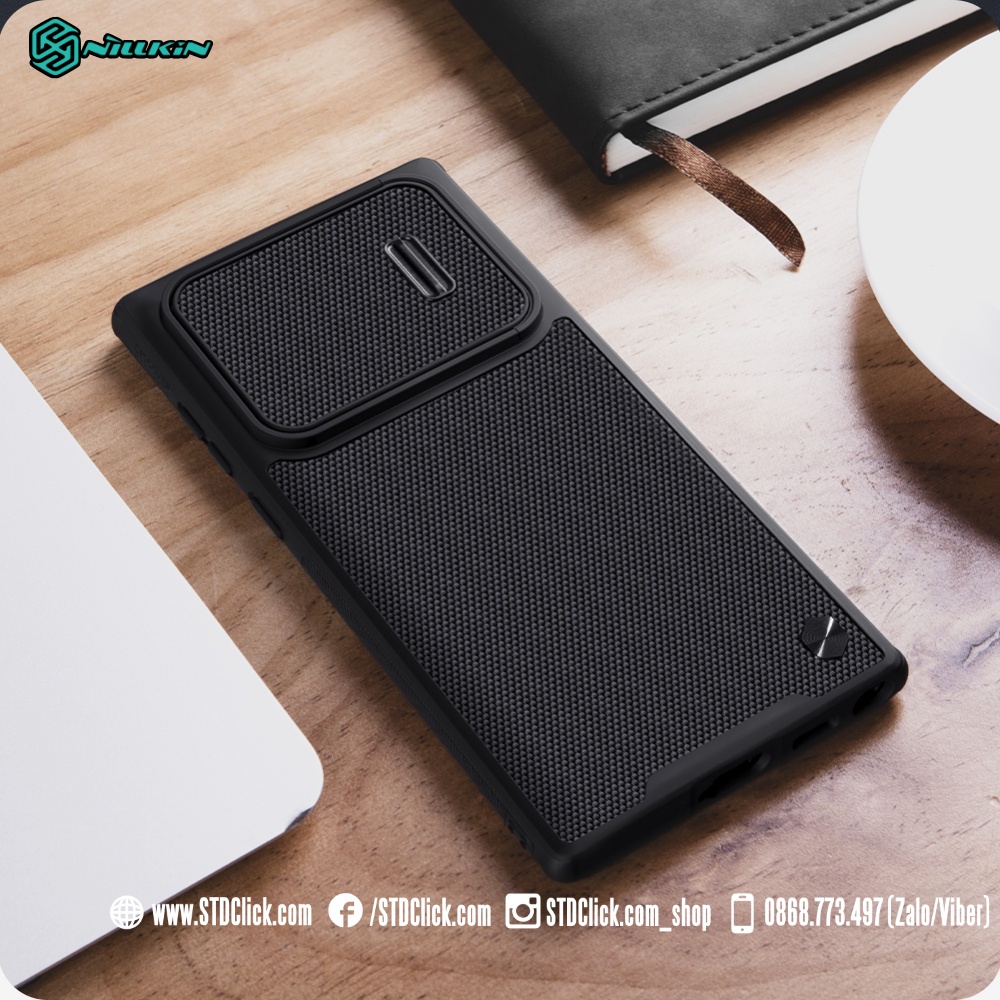 ỐP LƯNG SAMSUNG GALAXY S22 ULTRA 5G NILLKIN TEXTURED S NYLON FIBER BẢO VỆ CAMERA CHÍNH HÃNG HÀNG CHUẨN