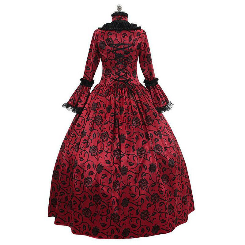 new Vintage Gothic Victorian Renaissance Witch The Middle Ages Cosplay Halloween Costume