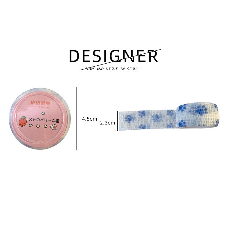 Set 2 Cuộn Băng Quấn Ngón Tay Chống Mài Mòn Nhiều Màu