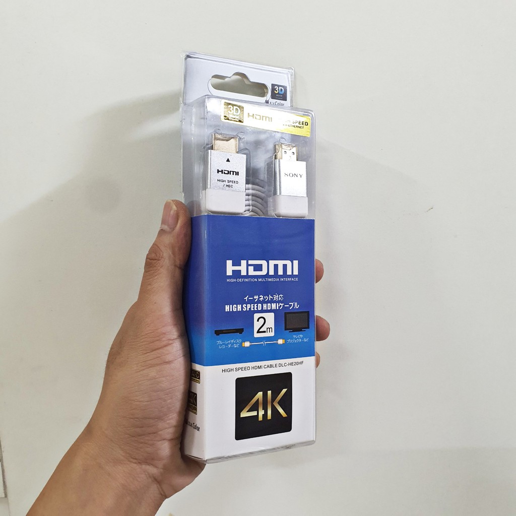 Dây HDMI SONY 2M chất lượng 4K (đầu mạ vàng cao cấp)