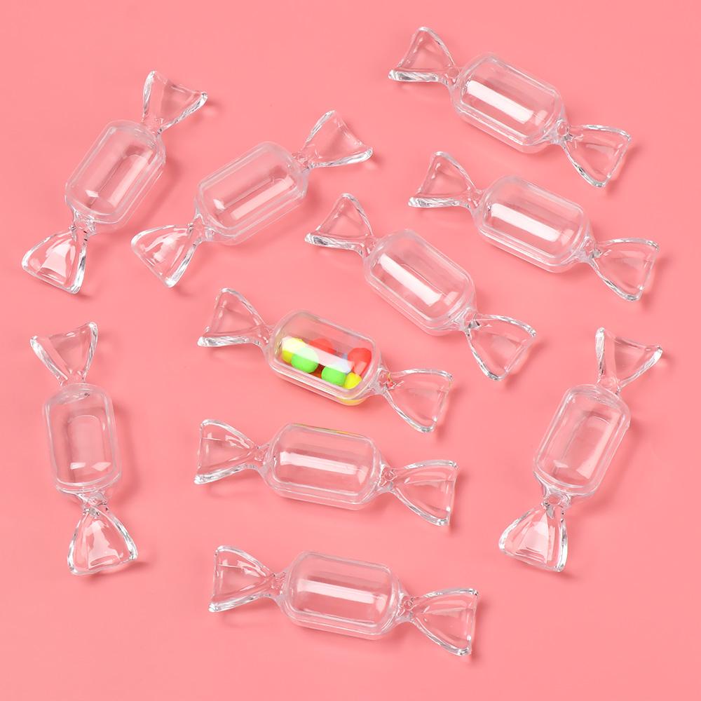 Set 1 / 2 / 5 / 10 Hộp Đựng Kẹo Bằng Acrylic Trong Suốt Sắp Xếp Gọn Gàng