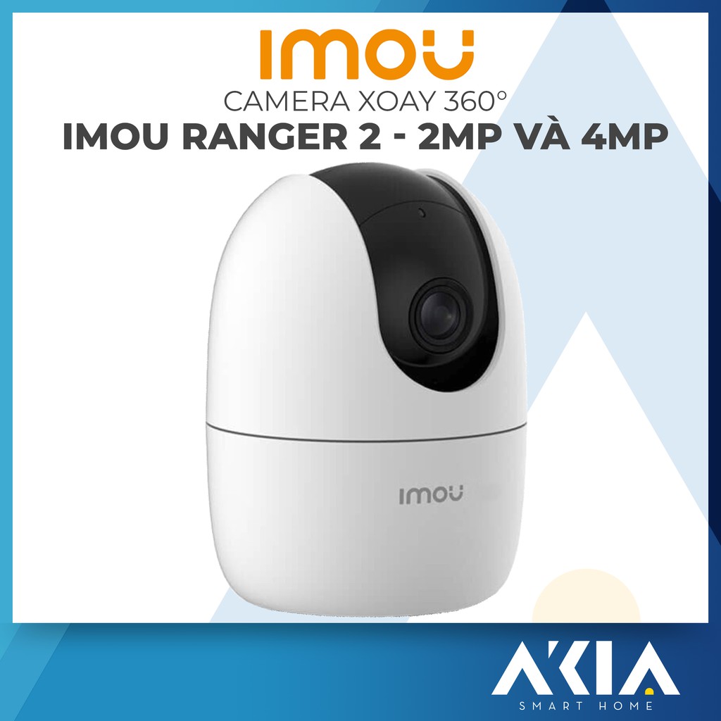 Camera Imou Ranger 2 bản 2MP và 4MP (Imou A22EP) Camera xoay 360 Chuẩn nén H265, Theo dõi chuyển động, Đàm thoại 2 chiều