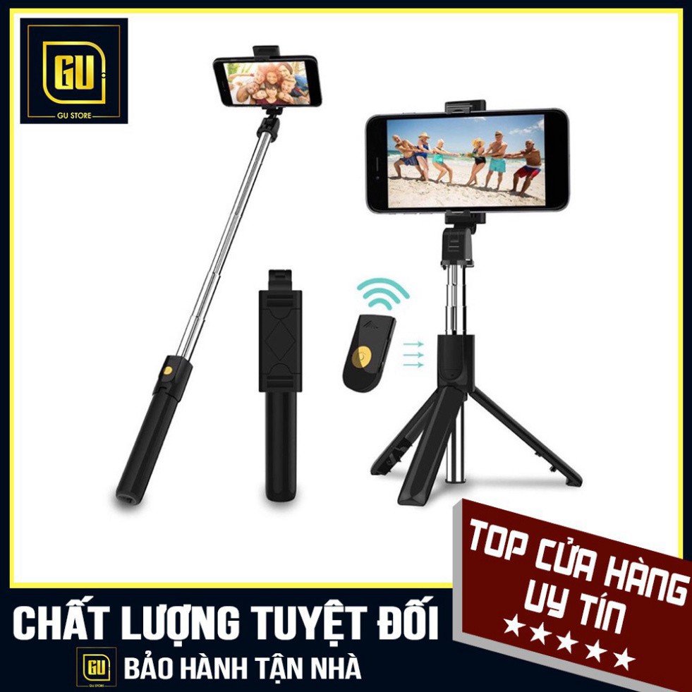 URGS ✔️✔️Giá rẻ nhất ✔️✔️Gậy Tự Sướng Selfie 3 Chân Đứng Tripod K07 - - Cao Cấp Remote điều khiển từ xa . 25 GU52