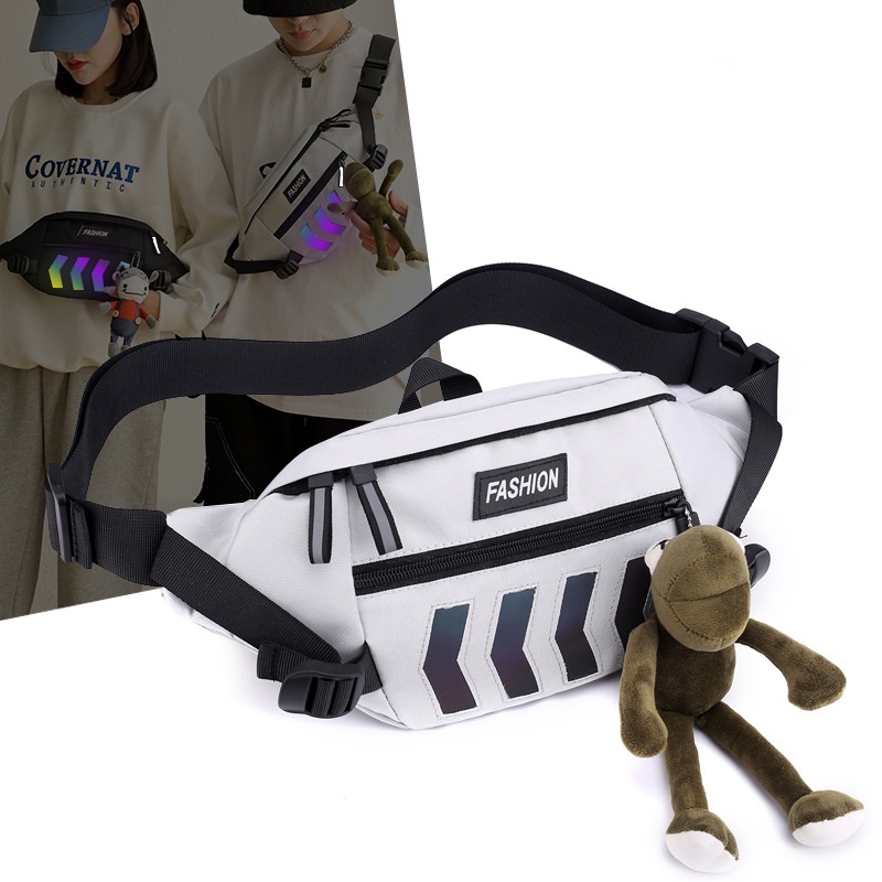 Túi đeo chéo ngực/ thắt lưng phong cách thể thao thời trang dành cho nam và nữ