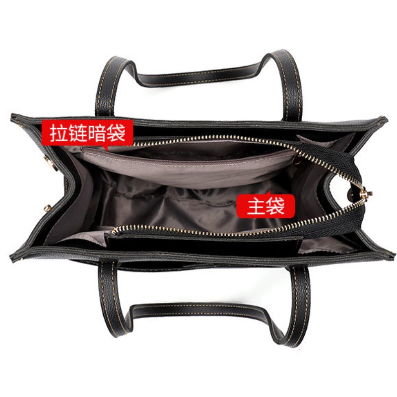 M97-Túi Xách Đeo Vai Cỡ Lớn Màu Trắng Đen Thời Trang Công Sở Cho Bạn Gái