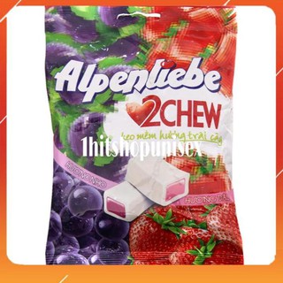 Gói 25 viên kẹo mềm Alpenliebe ♥️FREESHIP♥️ 2Chew Hỗn Hợp Dâu & Nho 90gr