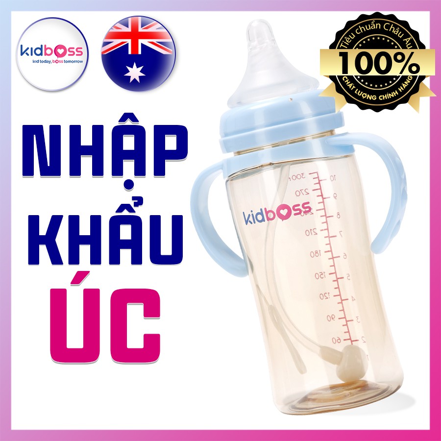 Bình Nhập Khẩu Úc Kidboss PPSU 300ml