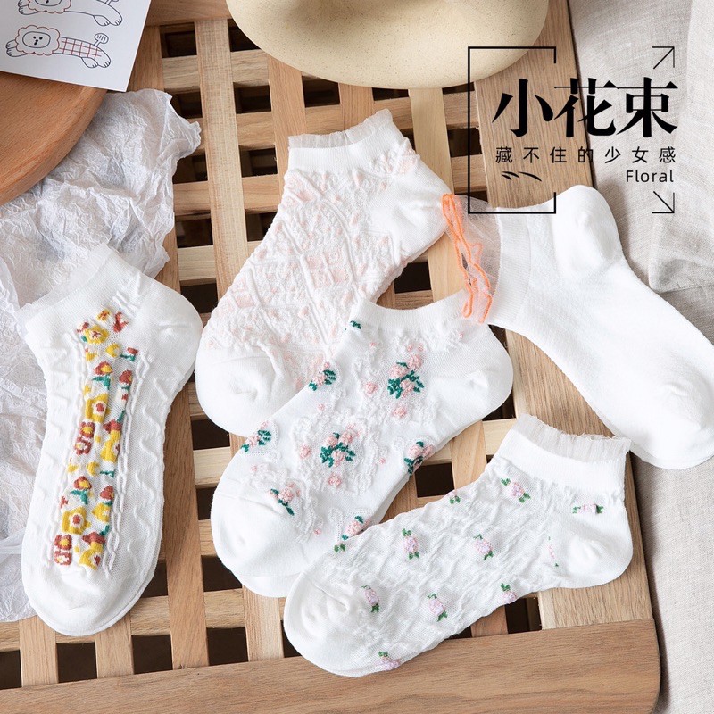 Set 5 đôi vớ hoa nhí xinh xinh
