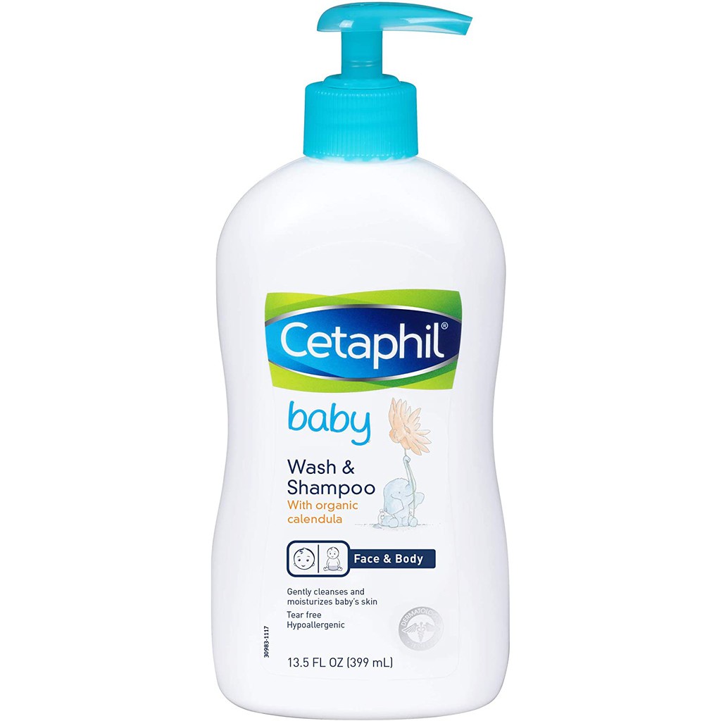 Cetaphil Tắm Gội 400ml - Sữa tắm gội 2 in 1 Cetaphil Baby Gentle Wash &amp; Shampoo 400ml