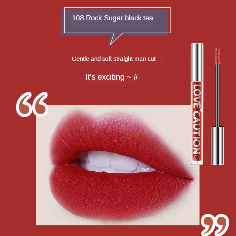 Son môi nhung nhám dễ lên màu chống thấm nươcx không phai bền lâu | BigBuy360 - bigbuy360.vn