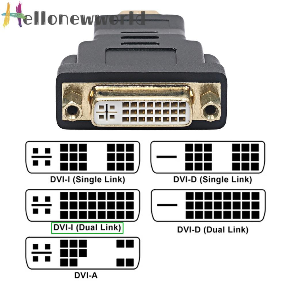 Đầu Chuyển Đổi Từ Dvi-I Dual Link (24 + 5pin) Sang Hdmi-Compatible Male Cho Hdtv Dvd Lcd