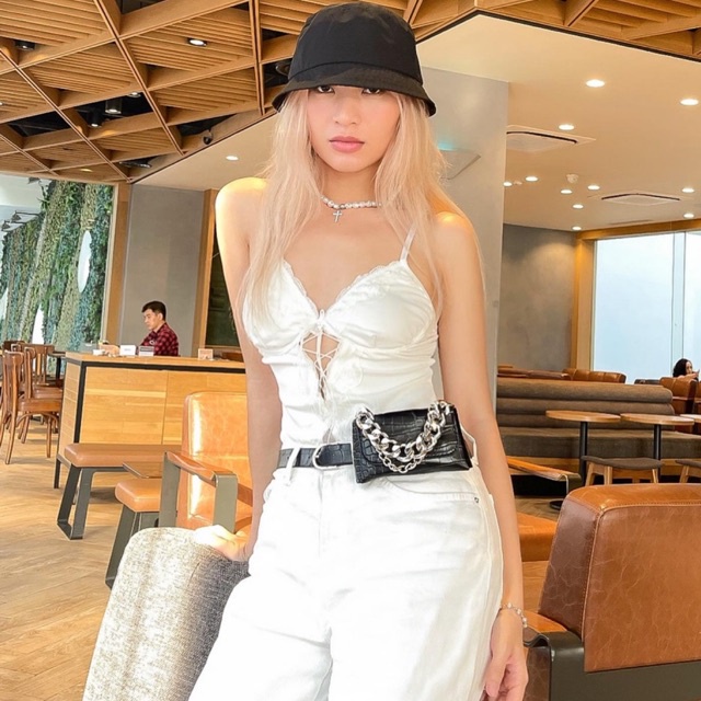 Ví da nữ Túi cá sấu mini 2 kiểu, kèm thắt lưng da.