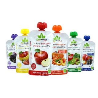 Trái cây nghiền hữu cơ cho bé BioItalia 120g Organic Smoothie Puree