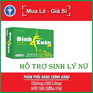 Viên Uống Sinh Lý Nữ ĐỈNH XUÂN - Giúp Cân Bằng Nội Tiết Tố Nữ, Chống Lão Hóa Hộp 20 Viên