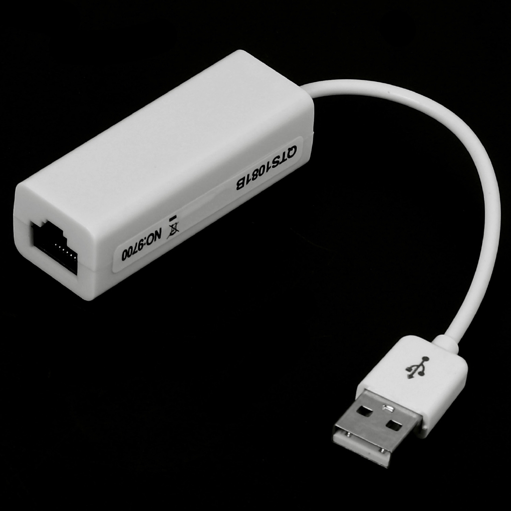 1 Card Mạng Chuyển Đổi Usb 2.0 Sang Rj45 10 / 100mbps Cho Pc Win 7 8 10 Xp