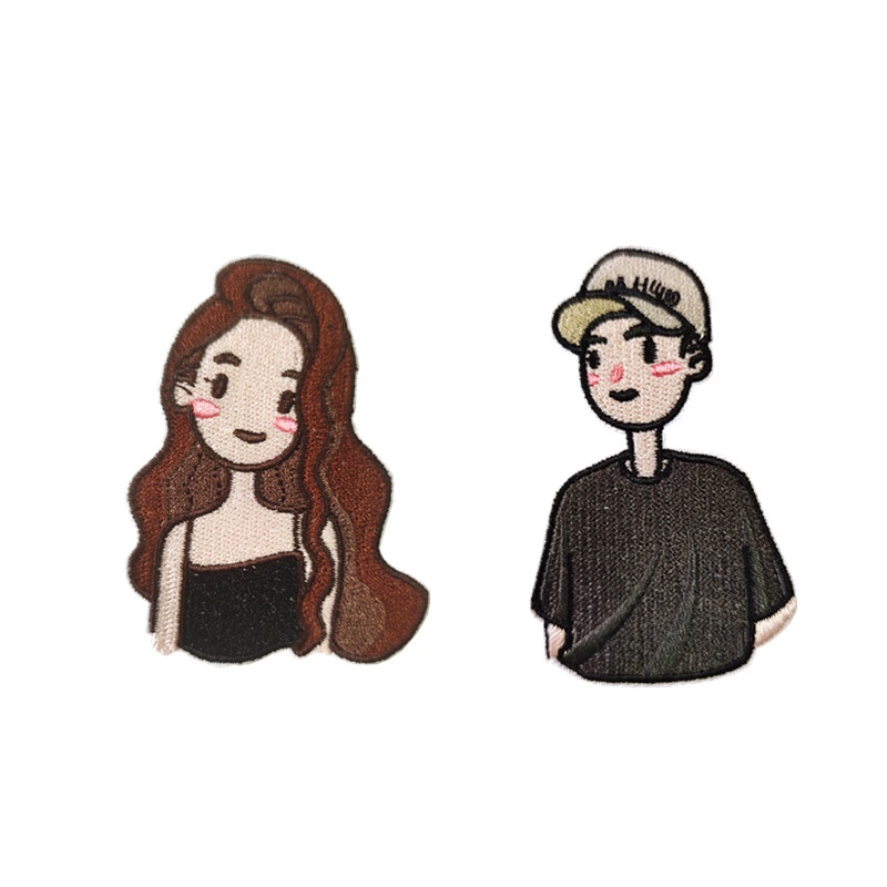 Sticker ủi thêu hình nhân vật hoạt hình dễ thương
