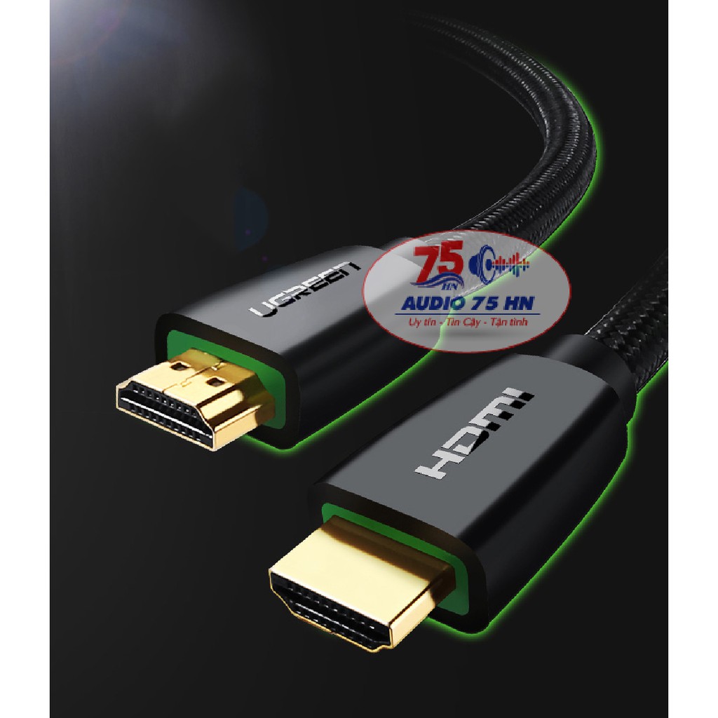 Cáp HDMI UGREEN 2.0 HD118 Support 3D, 2K/144Hz, 4K/60Hz - Tích Hợp Ethernet Bọc Lưới Cao Cấp