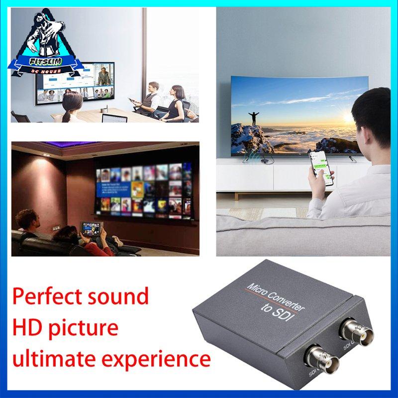 [Fitslim] Micro HDMI-compatiable To SDI Converter With Power 1080p Video Audio Splitter