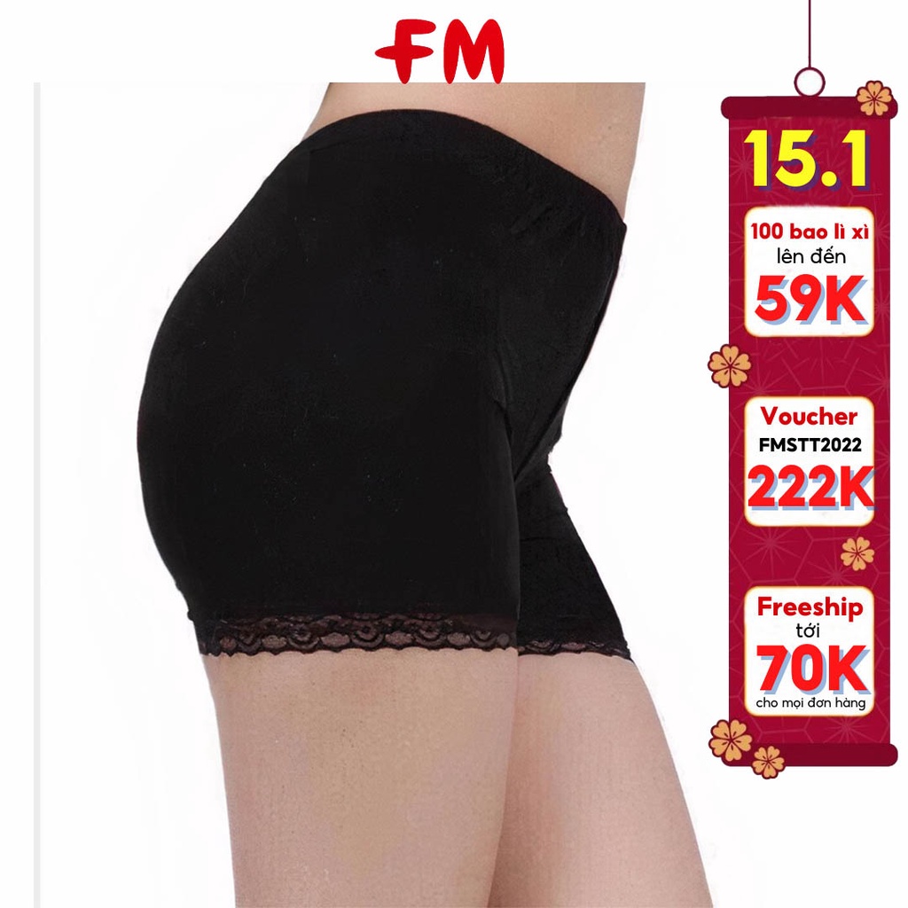 Quần mặc trong váy FM Style co giãn đa chiều, đàn hồi tốt, phụ kiện đầm váy, size dưới 60kg 20102906