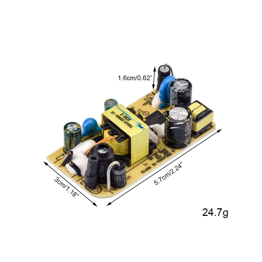 GAQQEE Bảng Mạch Hạ Áp AC-DC 5V 2A 50-60Hz 5V 2000mA