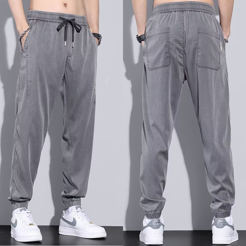 Quần Dài Thể Thao Thời Trang Mùa Hè Phong Cách Hàn Quốc Cho Nam Giới Size M-4XL