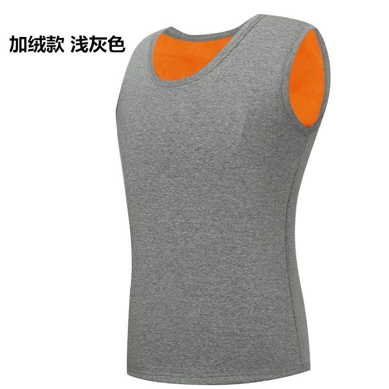 [M &amp; E] Áo Sát Nách Lót Lông Cừu Dày Giữ Ấm Mùa Đông Phong Cách Mới Cho Nam