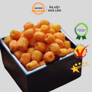 Nui Sấy Tỏi Ớt Cay Cay  Giòn Giòn , Snack Nuôi Loại Ngon Hũ 320g - Đồ Ăn Vặt Nhà Làm