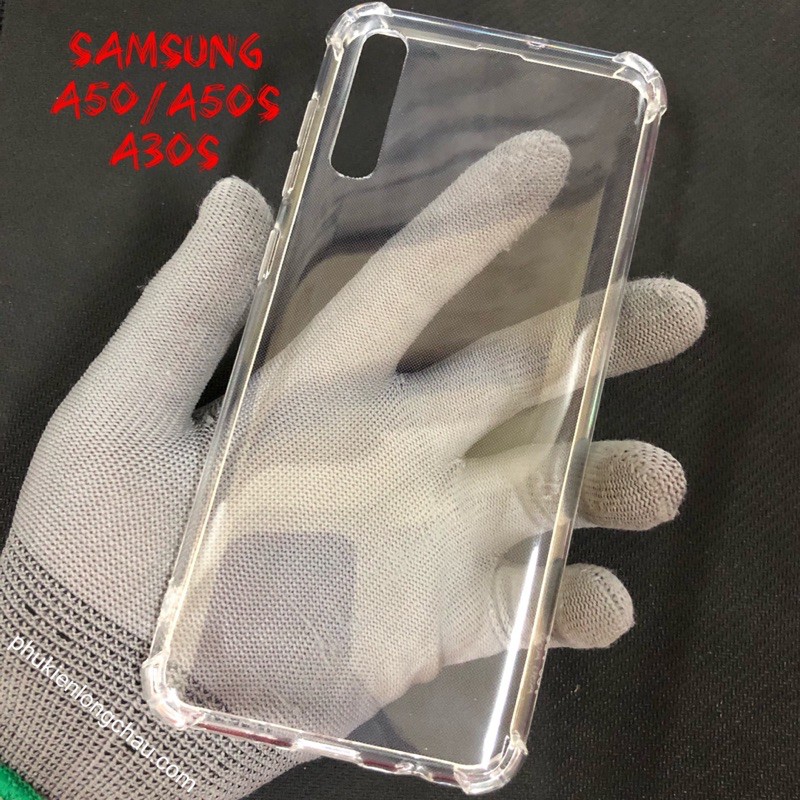 Ốp Lưng Samsung A50/A50s/A30s Dẻo Trong Suốt Chống Sốc Có Gù Bảo Vệ 4 Gốc