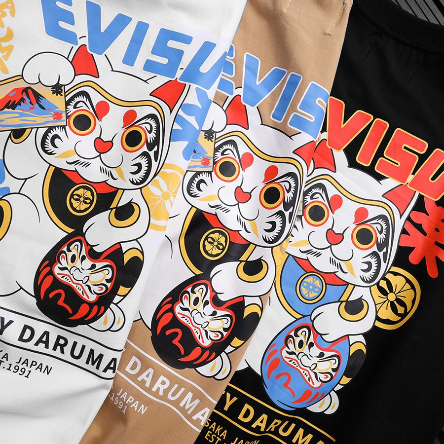 [Ảnh thật] [VNXK] Áo thun tay lỡ nam nữ Cotton oversize form rộng mẫu mèo thần tài